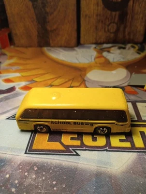 Autobús escolar Hot Wheels 1981 vintage amarillo n.º 3 hecho en Malasia Foto 1 de 4