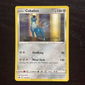 Cobalion 114/198 Pokemon Chilling Reign Sword & Shield Holo Rare Card NM - Picture 1 of 2