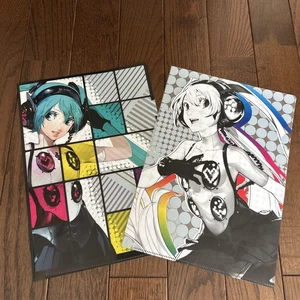 Hatsune Miku Persona 4 Novelty Clear File A4 2-Type Set - Picture 1 of 2