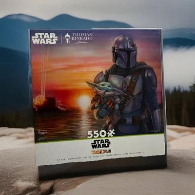 星球大战曼达洛人 Thomas Kinkade A New Direction 550 PC 拼图全新 Ceaco — 第 1/4 张图片