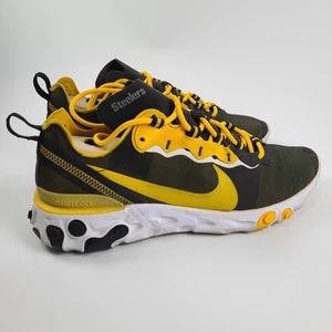 Nike React X NFL Pittsburgh Steelers Sneakers Shoes Mens Sz 8.5 - Picture 1 of 18
