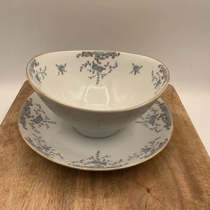 Vintage Imperial China by W Dalton “SEVILLE” Gravy Boat 5303 Gold Rims Japan MCM - Picture 1 of 3