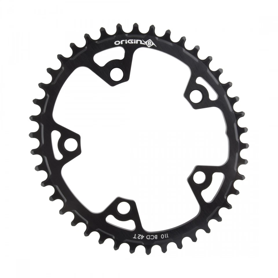Origin8 Holdfast 42T Oval Chainring, 110mm BCD, 10/11-Speed Aluminum Alloy - Image 1 of 1