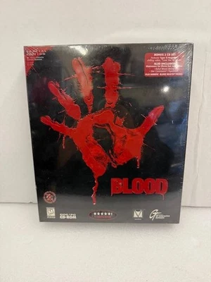 Blood Edición Especial PC Big Box Juego 2 CD Set GT Interactivo 1997 Sellado Tipo O Foto 1 de 4