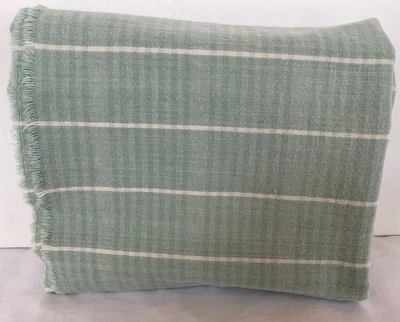 Tela de algodón cepillado 1 pieza a cuadros crema con 2 tonos de verde 25 X 44 pulgadas Foto 1 de 4