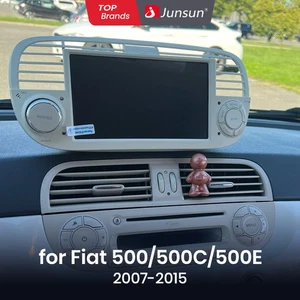 Apple Carplay Para Fiat 500 2007-2015 Coche Radio Estéreo Android 14 GPS WIFI SWC - Imagen 1 de 11
