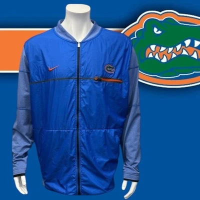 Jaqueta Raglan Nike Shield Bordada Universidade da Flórida Gators Zíper Completo XXL - Imagem 1 de 4