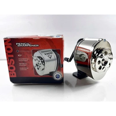 Sacapuntas Boston X-Acto KS montaje en pared ajustable de lujo todo acero con caja Foto 1 de 4