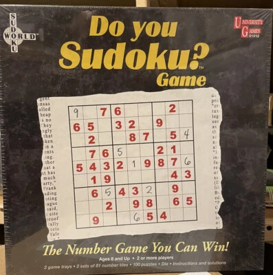 New- DO YOU SUDOKU? Family GAME BY UNIVERSITY GAMES AGES 8+ - Image 1 of 2