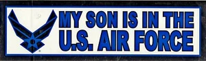 My Son is in the Air Force Wing Bumper Sticker - Picture 1 of 1