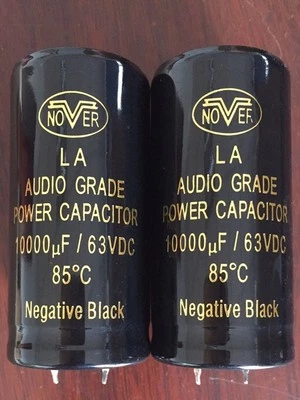 2 piezas 10000UF 63V NOVER Audio Crade Condensador de alimentación Hágalo usted mismo Hi-Fi Estéreo CAP Foto 1 de 4