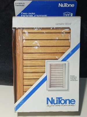 Carillón de puerta NuTONE LA-109LO MADERA CLARA 2 NOTAS 16 VOLTIOS Foto 1 de 4