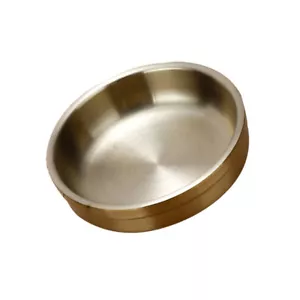 304 Stainless Steel Saucer Round Dipping Bowls Portable Seasoning - Picture 1 of 12