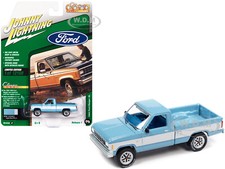 1984 Ford Ranger Xl Pickup Blue 1/64 Diecast Johnny Lightning Jlcg028-Jlsp224 A