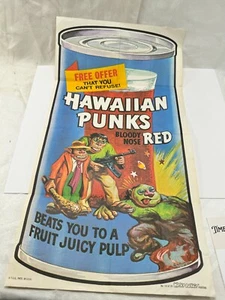 Póster Topps Wacky Packages #19 Hawaiiin Punks 1974 Beats you to a Juicy Pulp - Imagen 1 de 7