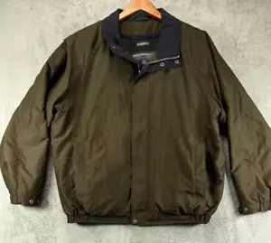 Perry Ellis Portfolio Mens XL Bomber Jackets Removable Liner Brown Microfiber - Picture 1 of 18
