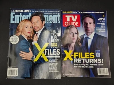 X-Files Magazines Entertainment Weekly 07/03/15 TV Guide 01/18/16 - Image 1 of 4