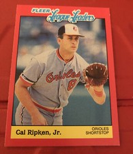 1989 FLEER LEAGUE LEADERS CAL RIPKEN JR. #32 BALTIMORE ORIOLES