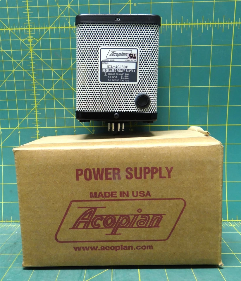 Acopian MIL-40J30F Regulated Power Supply 105-125V Input 40 Output 0.3A, AS Case - Image 1 of 4