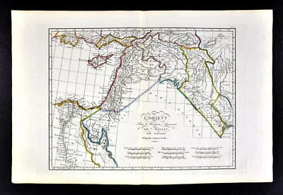 1818 D'Anville Map Ancient Middle East Palestine Egypt Syria Mesopotamia Babylon - Image 1 of 4