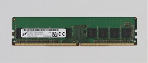 Micron 4GB 1Rx8 PC4-2400T-ED1-11 ECC Unbuffered Memory MTA9ASF51272AZ-2G3B1ZG - Picture 1 of 3