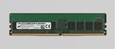 Micron 4GB 1Rx8 PC4-2400T-ED1-11 ECC Unbuffered Memory MTA9ASF51272AZ-2G3B1ZG - Image 1 of 3
