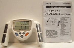 OMRON HBF-306 Handheld Portable Body Fat BMI Loss Monitor Works Instructions 2 - Picture 1 of 5