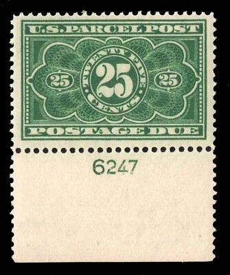 MOMEN US JQ5 PARCEL DUE PLATE SINGLE MINT OG NH PSE GRADED CERT VF-80 LOT #92520 - Image 1 of 3