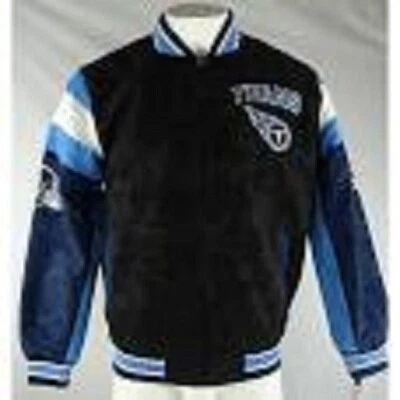 NFL Tennessee Titans  Men’s G-III  Varsity Suede Leather Jacket  NWT - Image 1 of 4