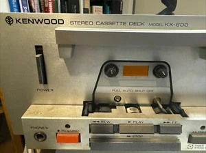 Vintage Kenwood KX 600 Stereo Cassette Deck Record Silver Face - No Cable - Picture 1 of 6