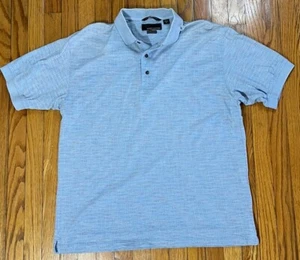 Vintage 90er Greg Norman Golf Polo hellblau mehrfarbig Muster Herren XL Baumwolle - Bild 1 von 9