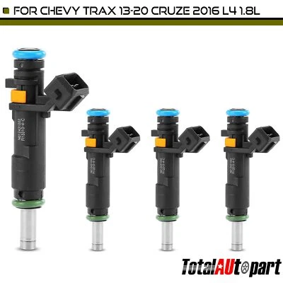 Inyector de combustible 4 piezas para Chevrolet Trax 2013 2014 2015-2020 Cruze 2016 1,8 L DOHC Foto 1 de 4