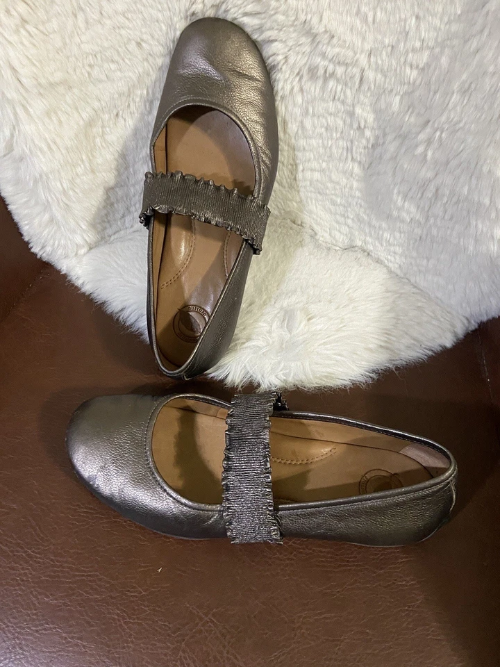 NURTURE by LAMAZE Cuero SEYMOUR Bronce Mary Jane Caminar Planos Zapatos Banda Foto 1 de 4