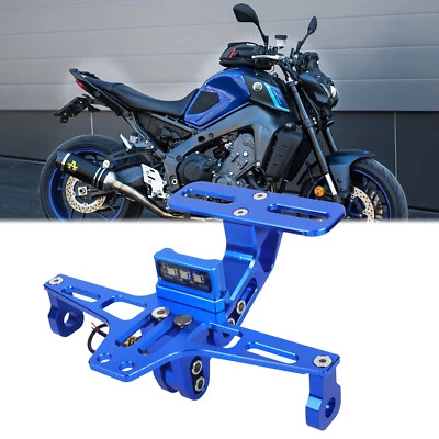 Kit eliminador de soporte de matrícula de luz trasera azul para Yamaha MT-07 MT-09 MT-10 Foto 1 de 4