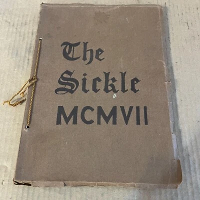 RARE Vintage 1907 Yearbook Senior Sickle Adrian Senior High School Adrian MI - Image 1 of 4