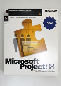 Microsoft Project 98 Software Full Version (Open Box New, without Shrink Wrap) - Picture 1 of 8