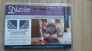 Diesire Classiques~Craft Metal~Corner Die Cutting Stencil~Doily Corner~ New - Imagen 1 de 2