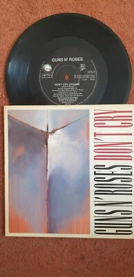 GUNS N' ROSES, "Don't Cry", Original UK 1991 7" Vinyl Single with paper middle ! - Image 1 of 2