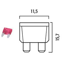 Produktbild - Sicherung 4AH Flachsicherung Klein Farbe: Rosa 50er Box