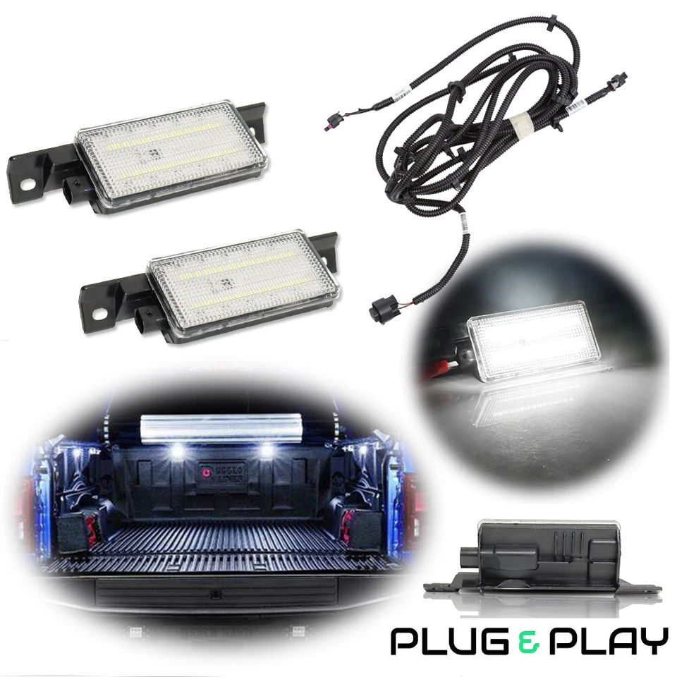 Kit de iluminación de plataforma para Chevy Silverado 1500 2500 3500 2016-2019 luces de carga de maletero Foto 1 de 4