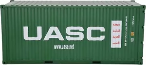 Contenitore Spedizione 1:20 UASC Modello Abs Resina e Legno Giocattolo Decorazione Casa Regalo - Foto 1 di 9