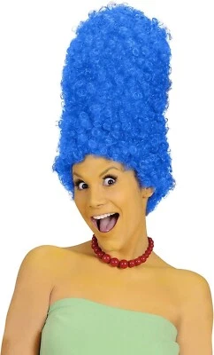 MY COSTUME WIGS Simpsons Marge Simpson Wig - Blue Beehive Wig Marge Simpsons Cosplay Costume