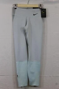 Nike Power legendäre blaue Damen-Trainingsstrumpfhose mit enger Passform mittel und ohne Etikett - Bild 1 von 3