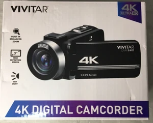 Vivitar 4K Digital Camcorder 16x Zoom WIFI Touch Screen - Black NO REMOTE - Picture 1 of 1