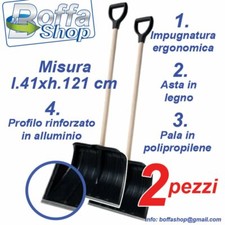 PALA DA NEVE. BADILE. VANGA NEVE (alluminio) 2PEZZI. …