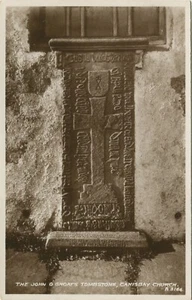 THE JOHN O GROATS TOMBSTONE, CANISBAY CHURCH - Caithness Postcard - Picture 1 of 2