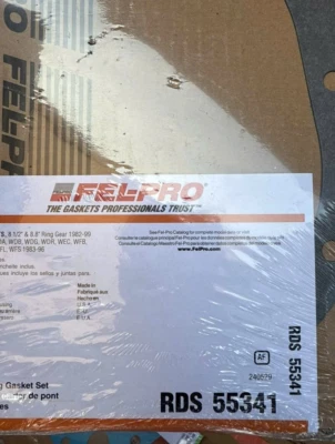 Juego de juntas de eje trasero Fel-Pro RDS55341 para coche FO 10 pernos FOT L/D 10 pernos Foto 1 de 2