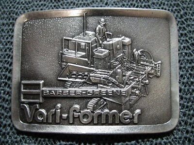 ¡ANTIGUA HEBILLA DE CINTURÓN BARBER GREENE VARI! ¡VINTAGE! RARO! GREAT AMERICAN BUCKLE CO Foto 1 de 4