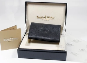 Lovely Mint in Box Genuine Calf Leather Knights & Walker Savoy Hotel Card Wallet - Picture 1 of 4