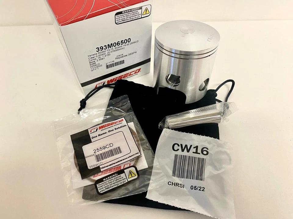 WISECO 393M06500 FORJADO 1mm OVER BORE GRAN PISTÓN 358cc RD350 RD400 YAMAHA 393p4 Foto 1 de 1